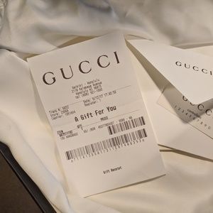 GUCCI Broadway White Leather Clutch